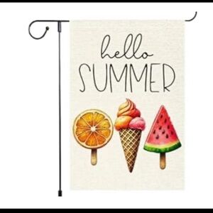 Hello Summer Garden Flag